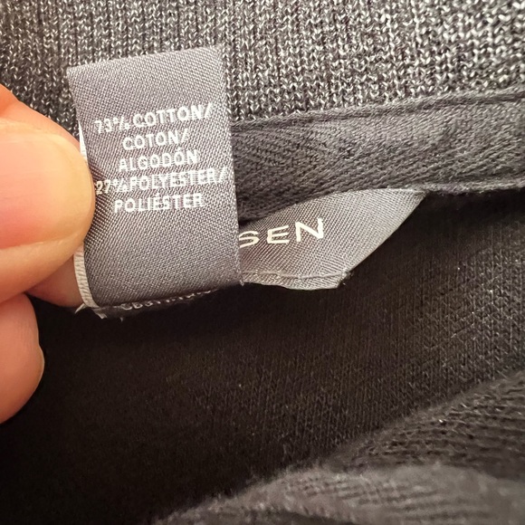 Van Heusen Flex Men’s Mock Neck Long Sleeve Quarter Zip Pullover Black Size XL - Picture 6 of 12